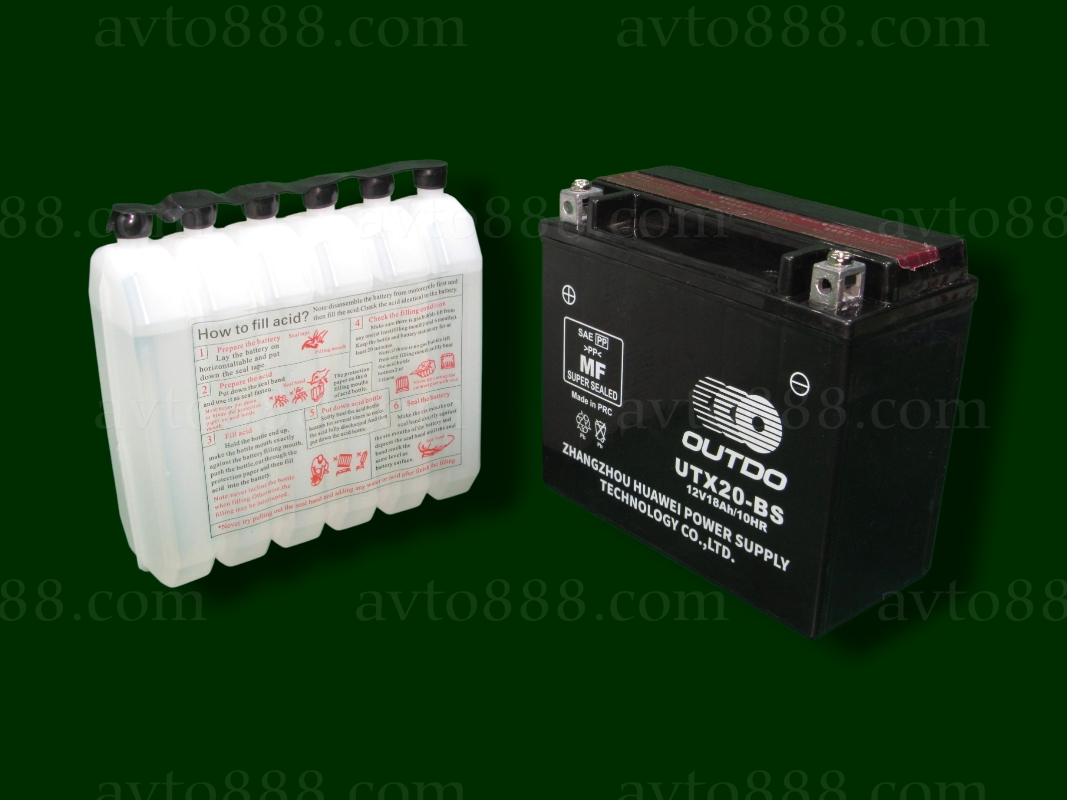 АКБ МОТО 12V 18A AGM "OUTDO"