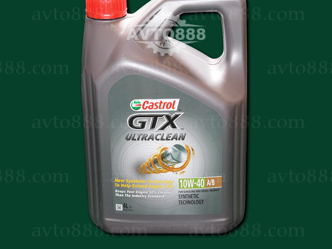 масло "Castrol" 10w40 GTX UltraClean 4л