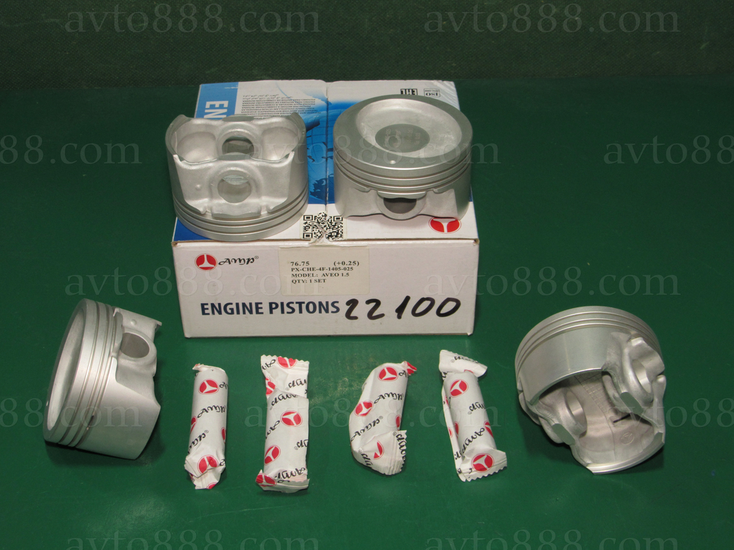 поршень Aveo 1.5 76,75 з пальц. "AMP"      - - -