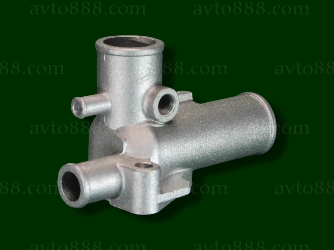 патрубок ГБЦ 21082 інж. / випуск. алюм.  -під датч.-