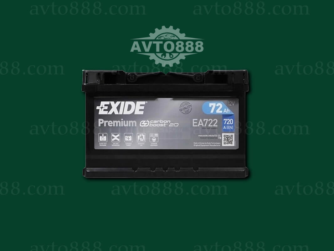 АКБ  72 R+ 720A "Exide"