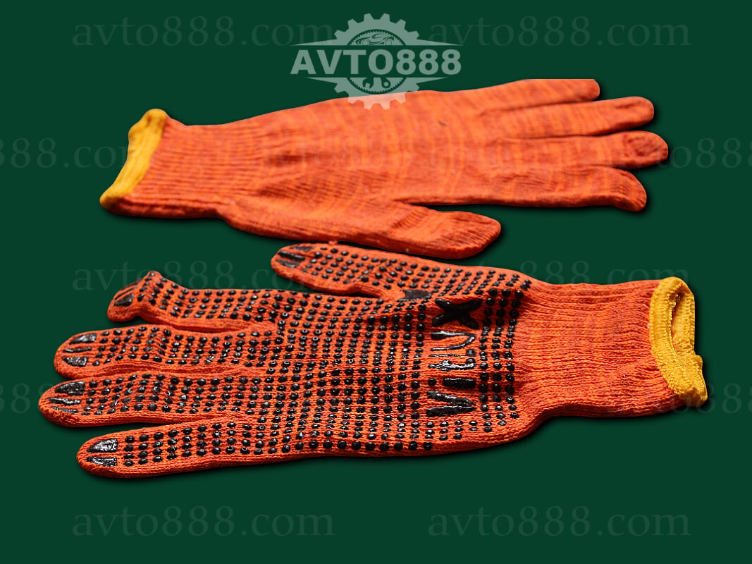 рукавиці тканина товсті оранж 10 "Vitlux"