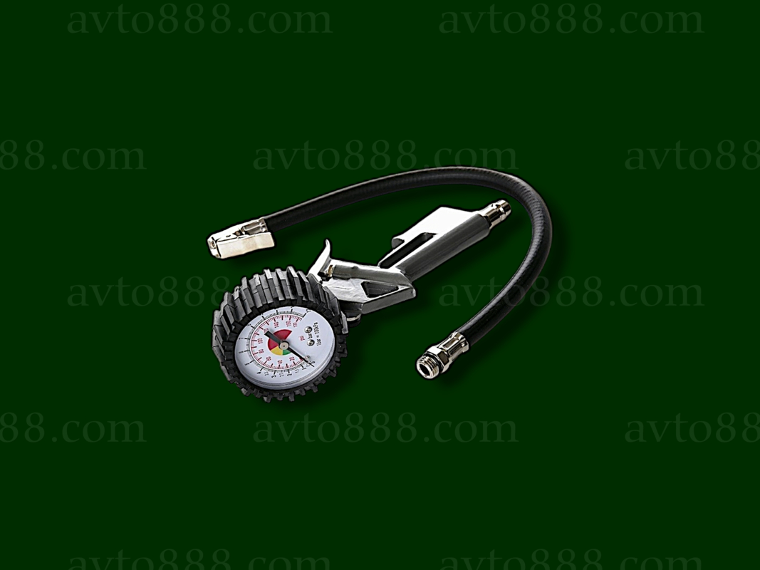 пістолет підкачки коліс пневмат. з маном. 85-200л/мин, 12бар (гальван покрытие)  "APRO"