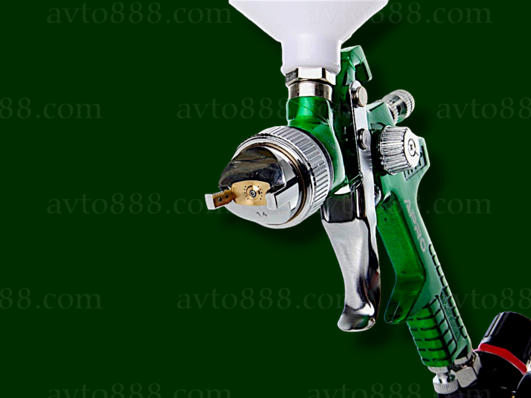 ПОКРАСКА Краскораспылитель HVLP O1.4мм в/б пласт. 600мл с редуктором  (APRO)