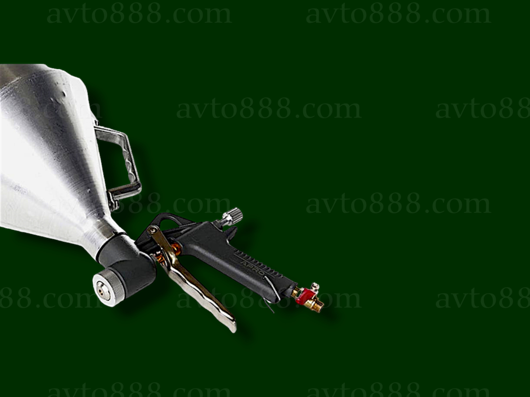 ПОКРАСКА Пневмопистолет для штукатурки, три форсунки 4,6,8 мм, в/б металлический, 6000мл  (APRO)