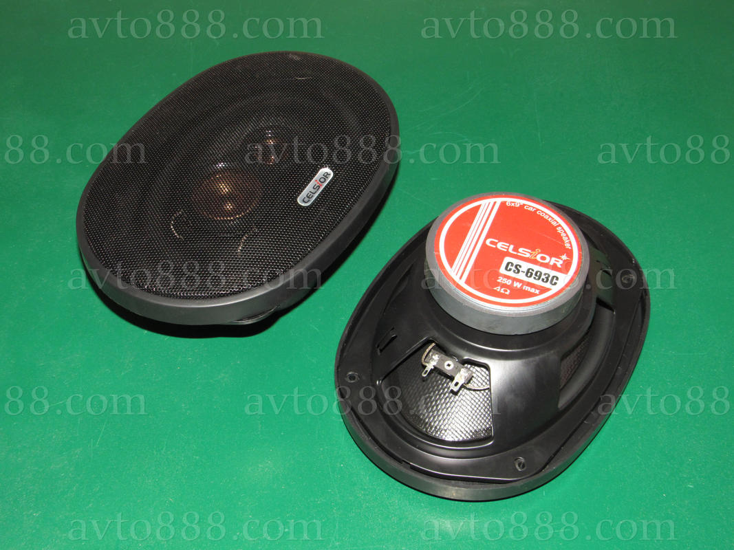 колонки "Celsior" 6" * 9" 250 Вт/2-пол. Carbon