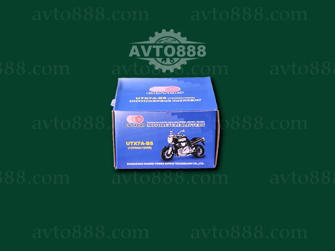 АКБ МОТО 12V  6A низьк. "OUTDO"