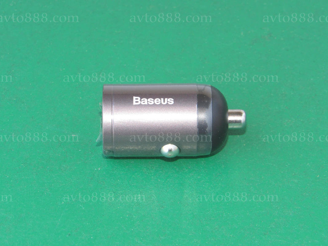 зарядка телефона автомоб. Baseus Tiny Star Mini Quick Charge Car Charger USB Port 30W Gray