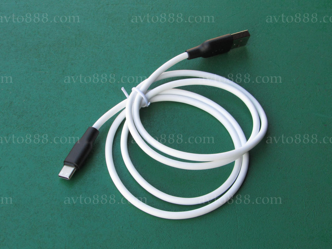 кабель cable Type-C Hoco X21 Silicone charging Black&White