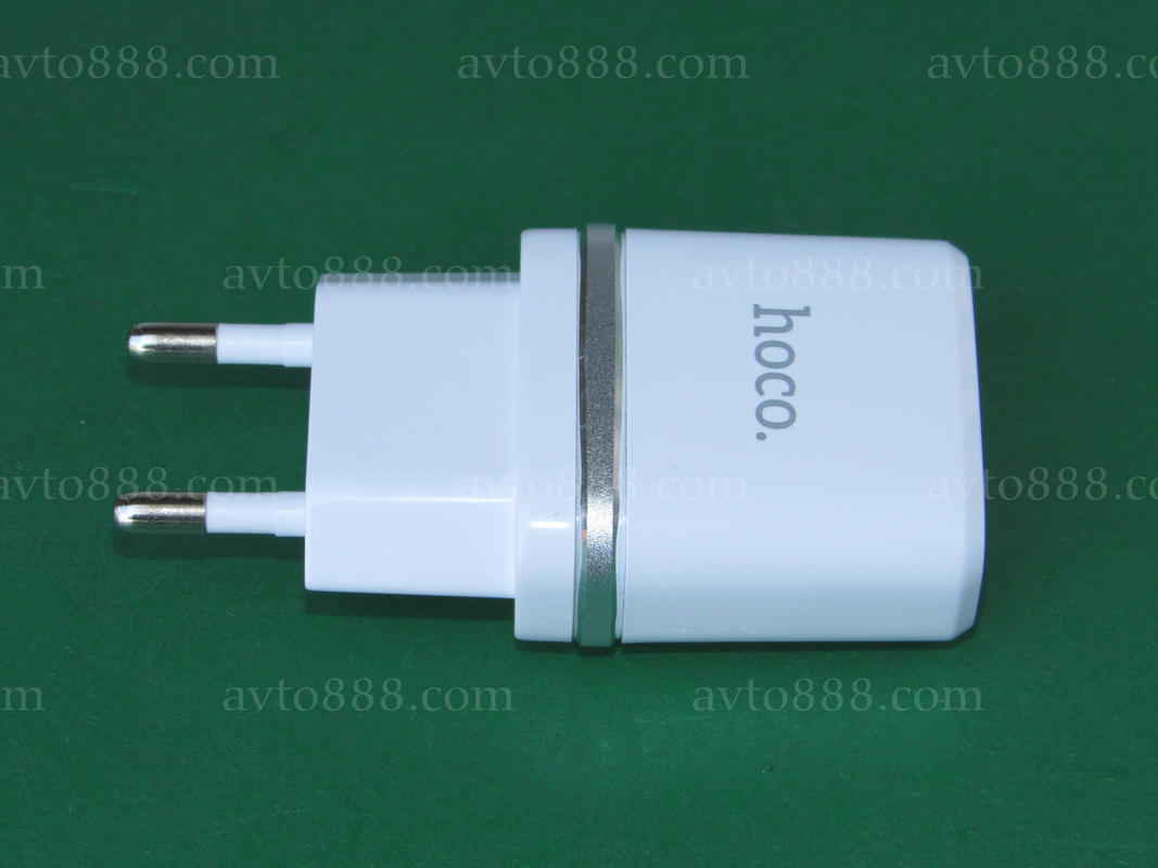 зарядка телефона побут. Hoco C11 Smart single USB charger(EU) 1USB 1A White