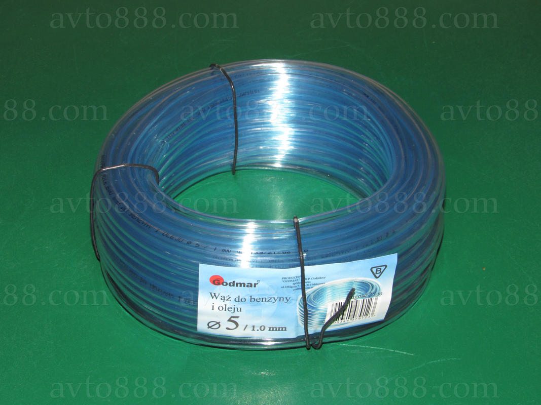 шланг бензин.  УНІ  5мм/1,5 "Godmar"   бухта=25м