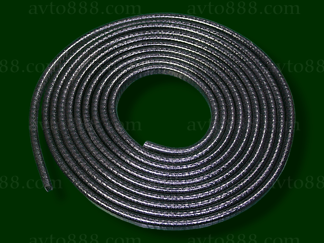 уплотн. дверей  УНІ 10мм чорний   -500см-