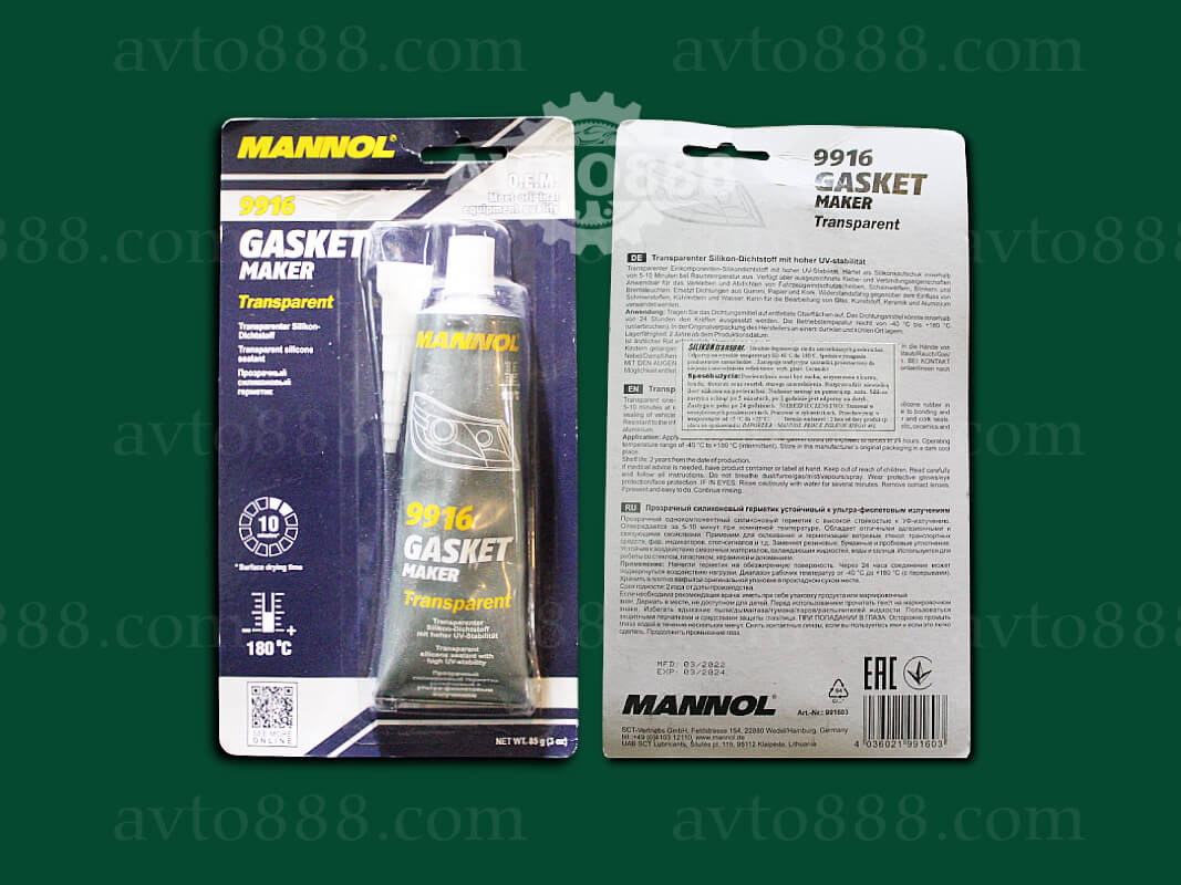 герметик скла  85гр проз. Mannol