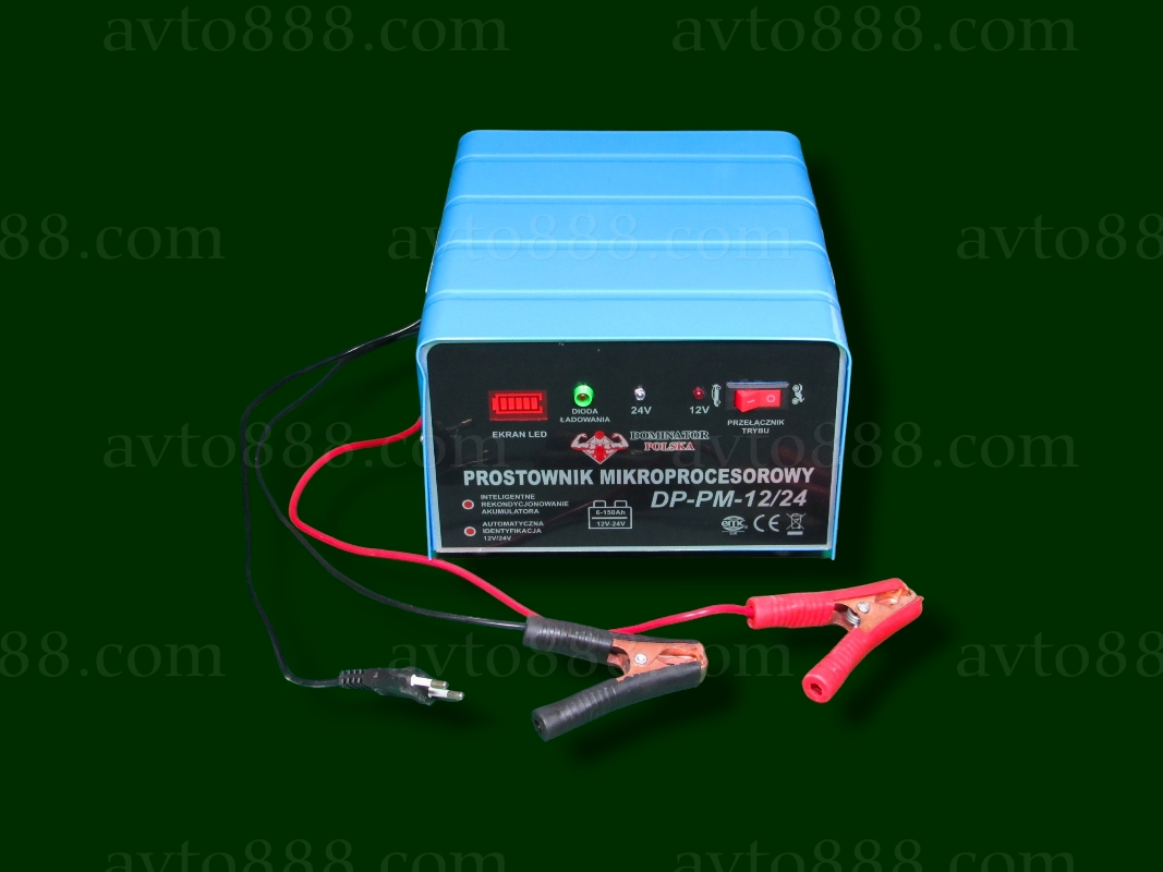 зарядний пристрій  12-24в для гелевих+електроліт АКБ "Dominator" 6-150Ah, 0-10AMP 230v     РОЗПРОДАЖ   АКЦІЯ