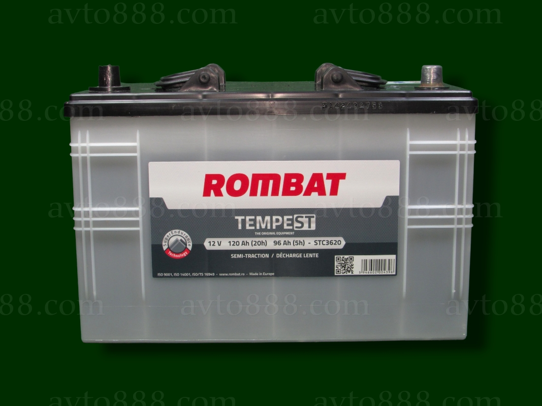 АКБ Азія 120Ah-тяговий "ROMBAT"      - - -