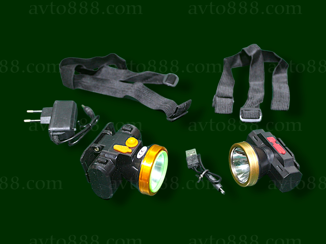 фонарик LED на голову, з акумулятором від 220V/50W     РОЗПРОДАЖ АКЦІЯ