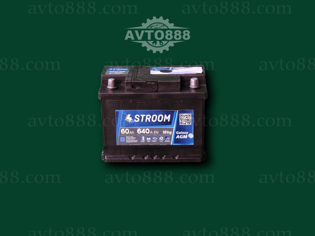 АКБ AGM  60 R+ 640A "Stroom"