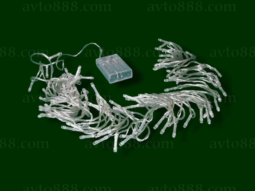 гірлянда на батарейках 100-led жовта   -3пол.-