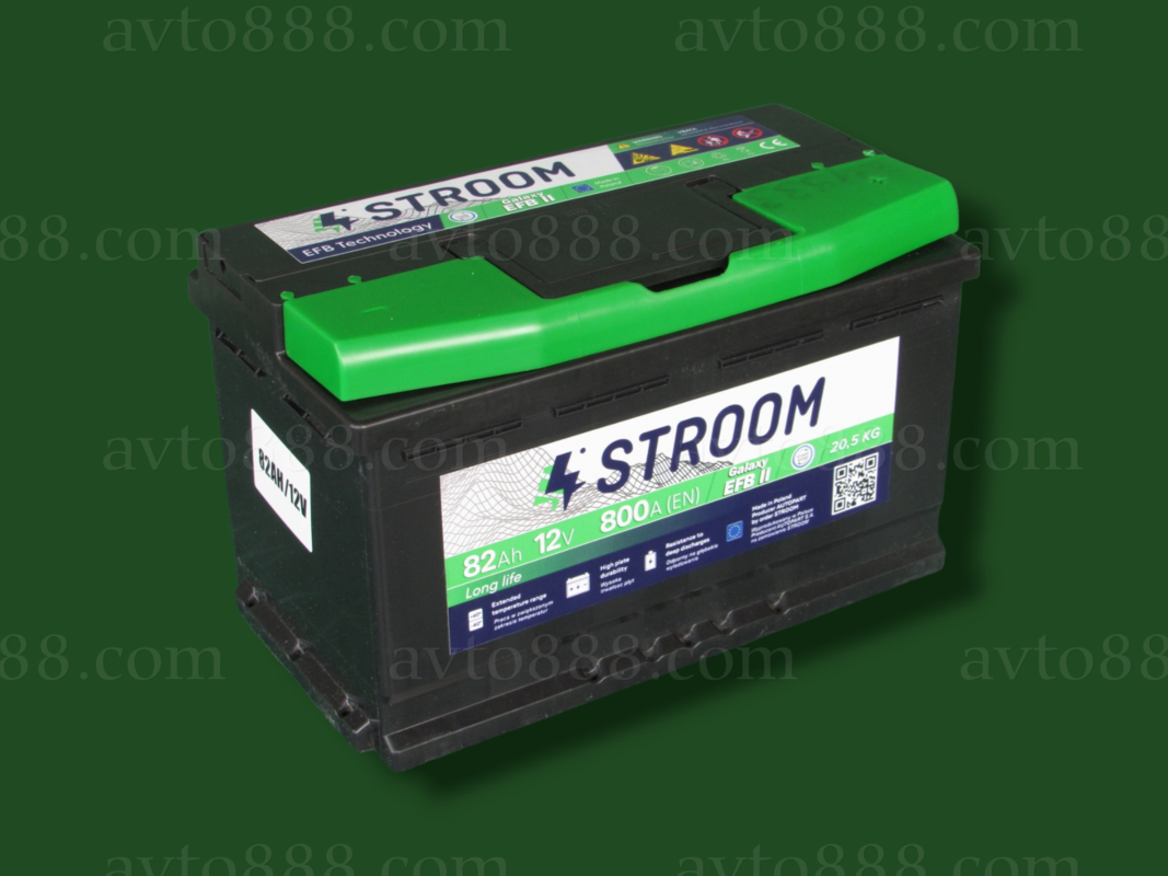 АКБ  82 R+ 800A "Stroom"   EFB   РОЗПРОДАЖ