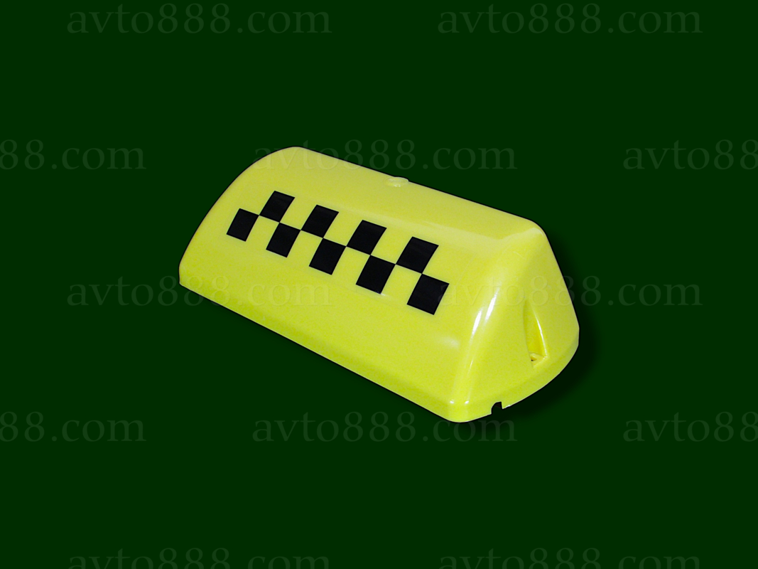 ТАКСІ скло шашки жовта