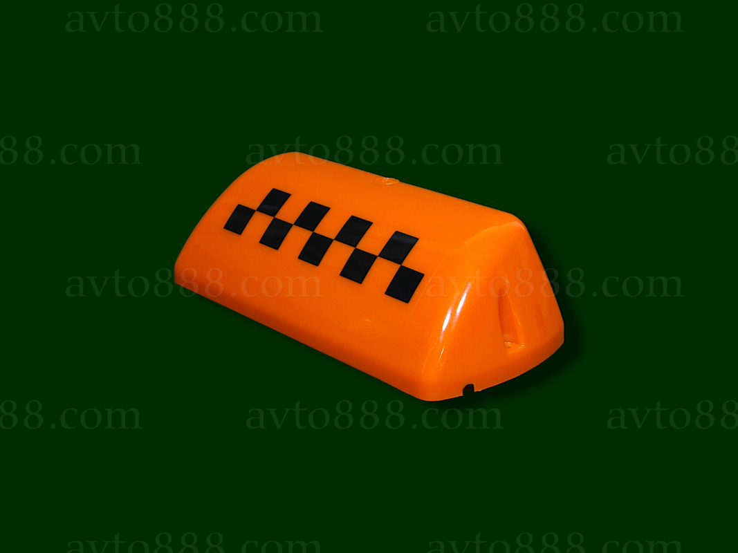 ТАКСІ скло шашки оранжева