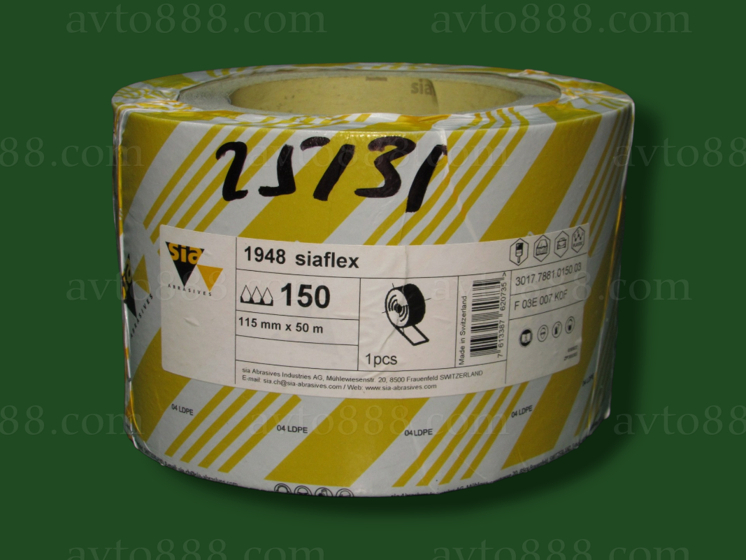 шліфувальний папір 115мм*50м Р150 /рулон/