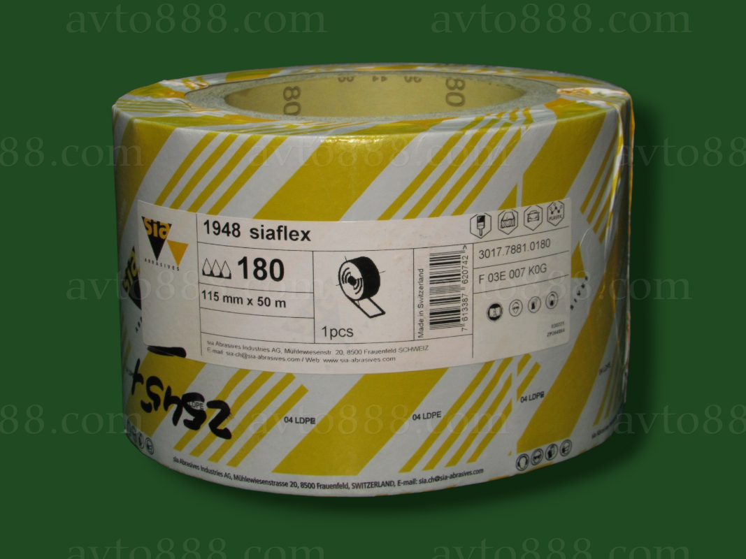 шліфувальний папір 115мм*50м Р180 /рулон/ "APP"