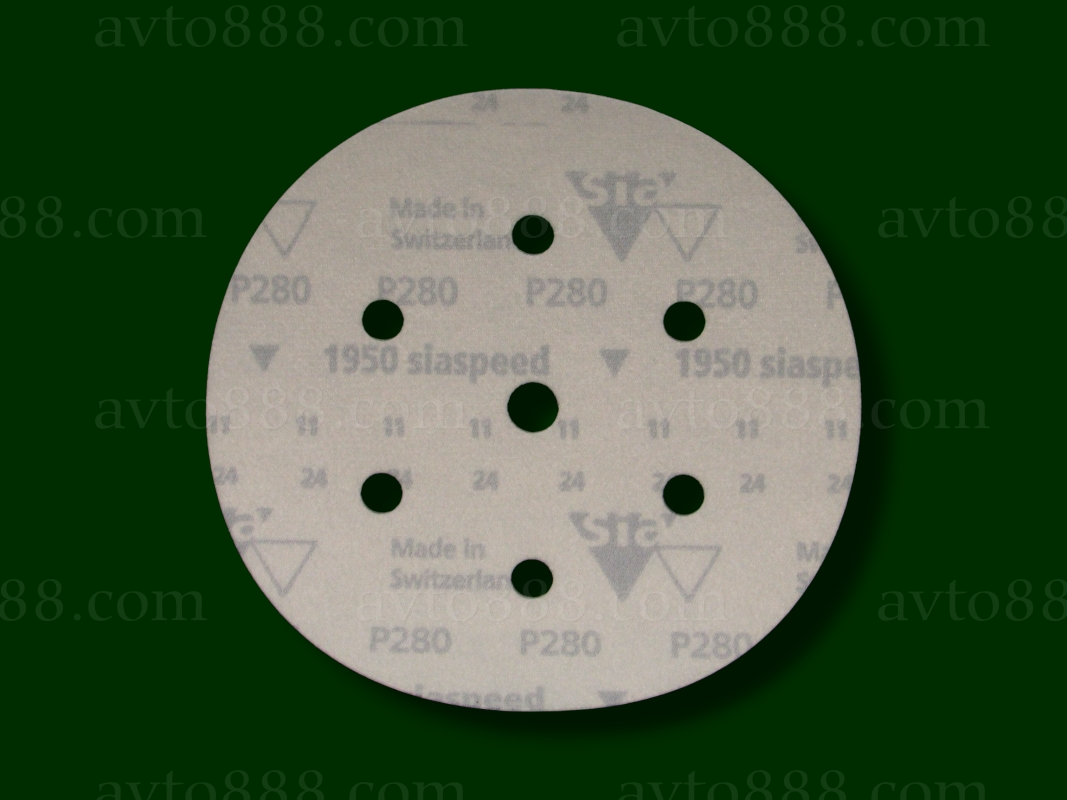 шліфувальний круг SIA 1950 6+1отв, 150мм Р280