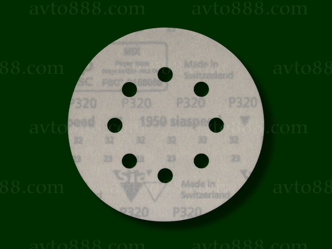 шліфувальний круг SIA Car 8отв, 125мм Р320