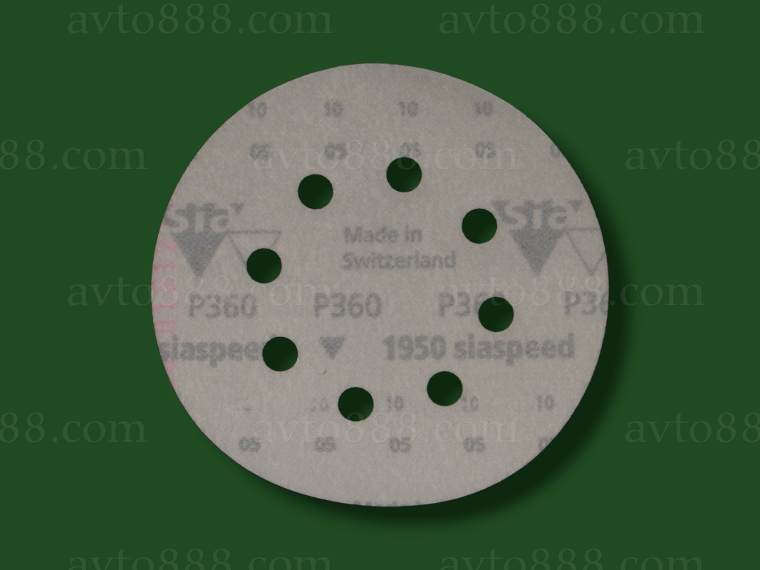 шліфувальний круг SIA Car 8отв, 125мм Р360