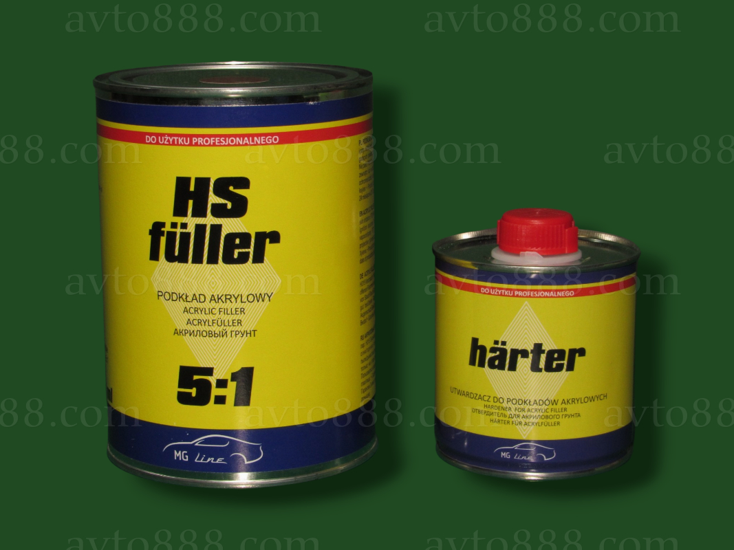 грунт акриловий 5:1 0,8л+0,16л сірий