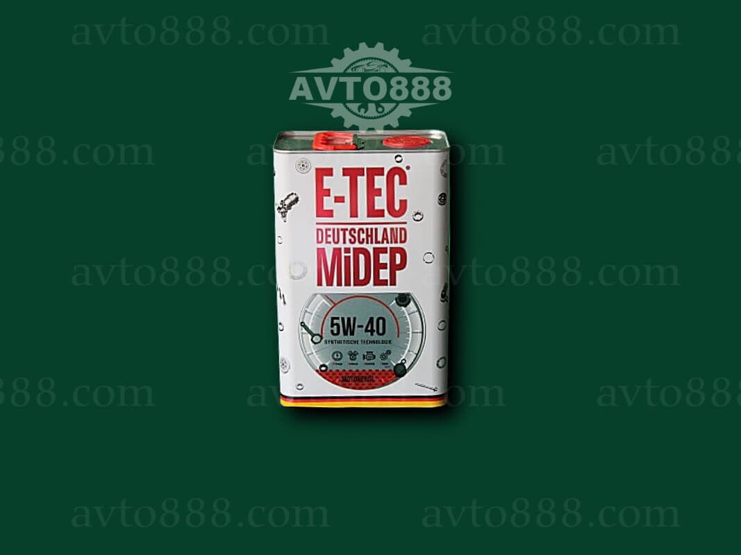 масло  5w40 "E-TEC" 4л мет.кан.