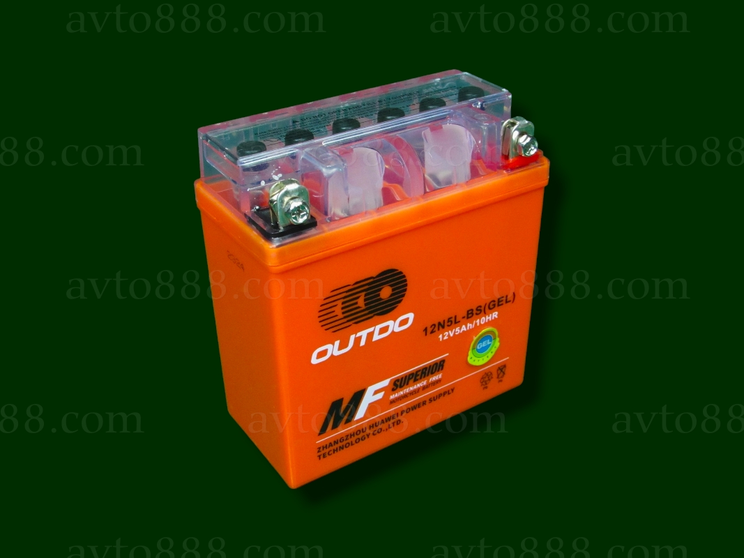 АКБ МОТО 12V  5A GEL високий "OUTDO"
