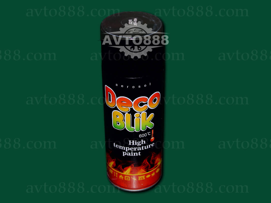 фарба "Deco BLIK" 600*С чорна високотемпературна 400ml