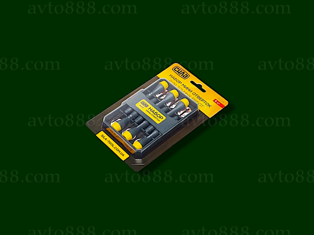 викрутка / набір міні викруток для точних робіт CrV в кейсі (6 шт)  "Сила"