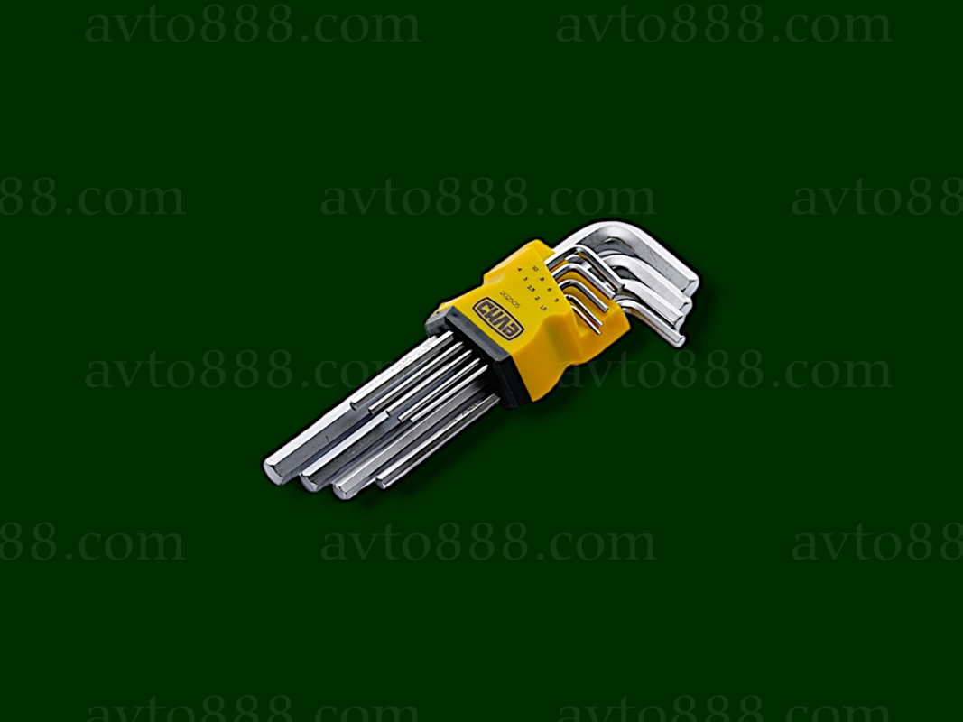 ключ шестигранка (набір=9шт) "Сила"   середніх CrV