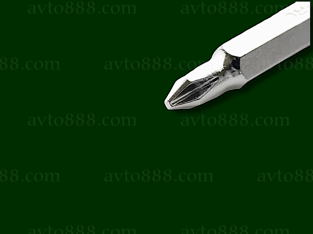 біта "+" РН1х50 мм хром (10шт в уп)  "APRO"