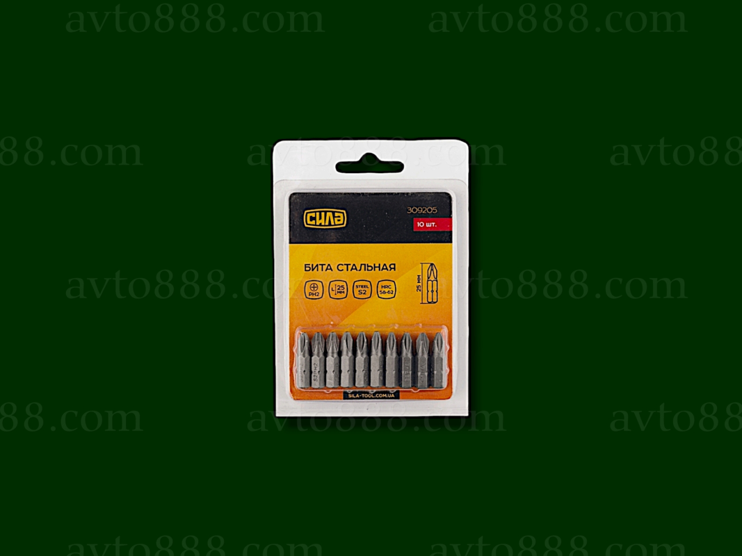біта "+" РН1х25 мм  (10шт в уп)  "Сила"