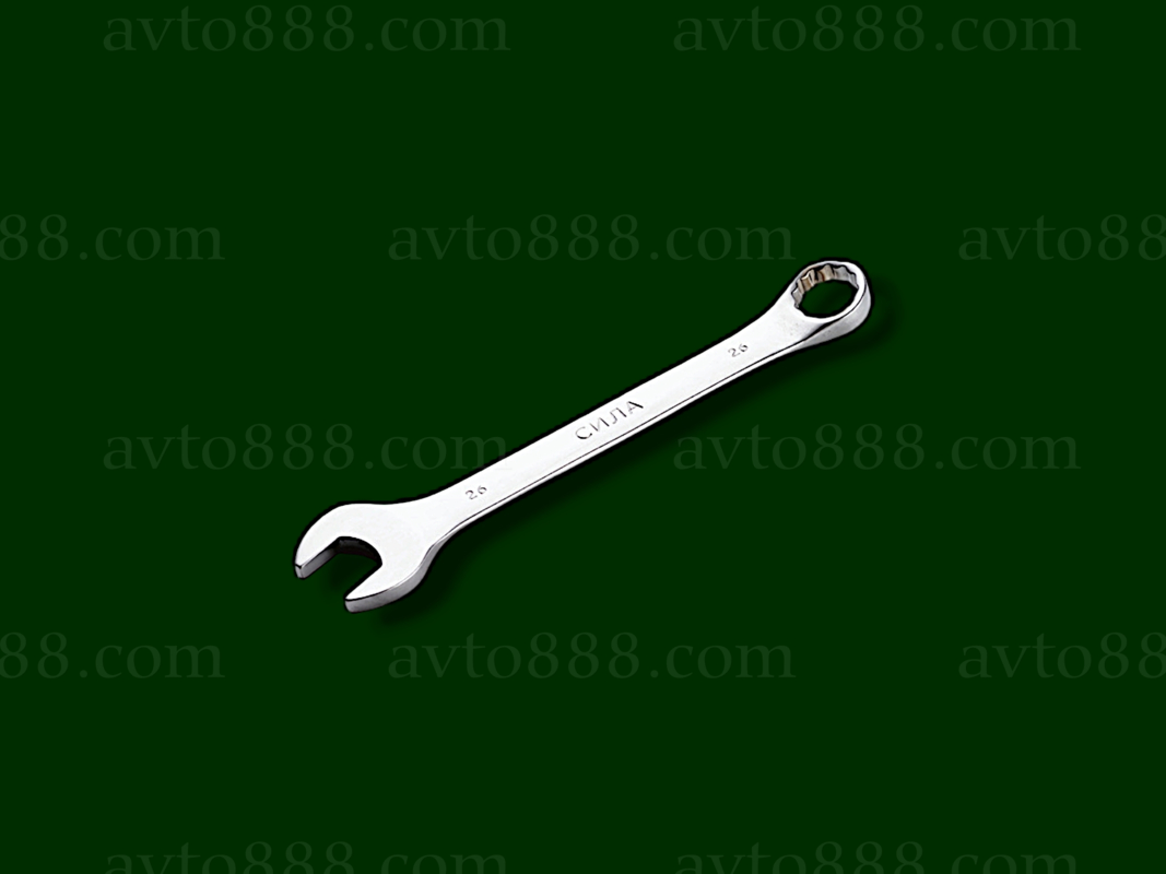 ключ ріжково-накидний 26мм  "Сила" матовий CrV