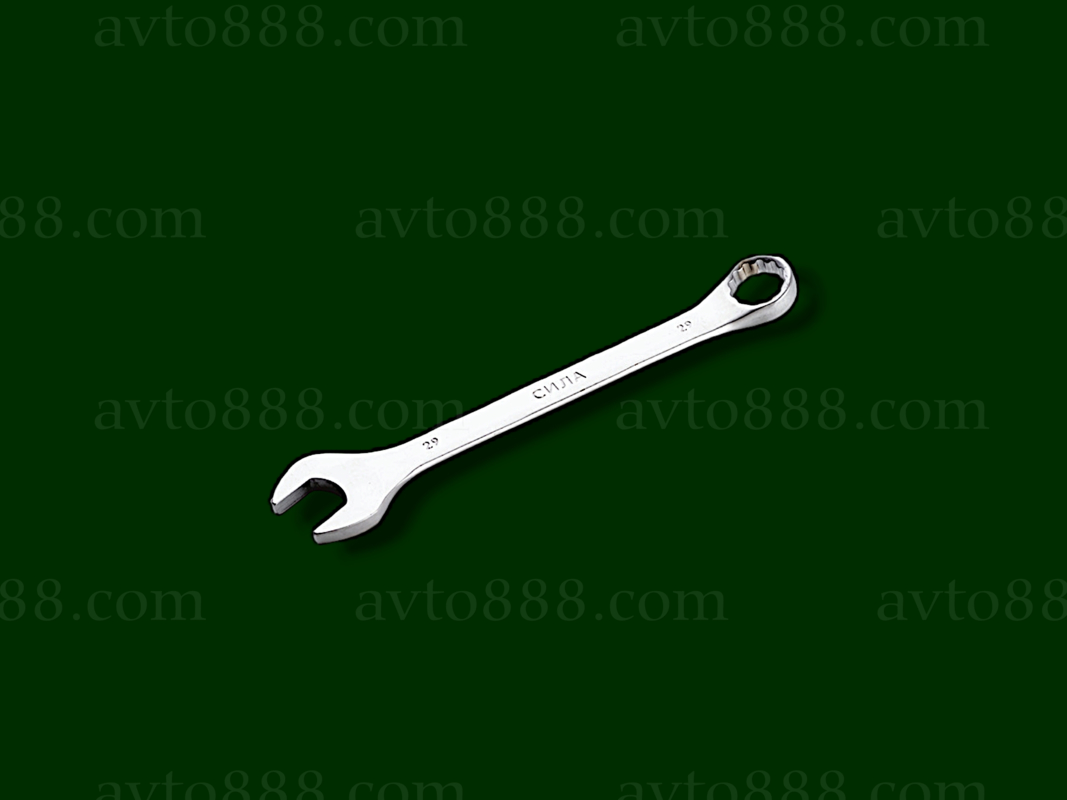 ключ ріжково-накидний 29мм  "Сила" матовий CrV