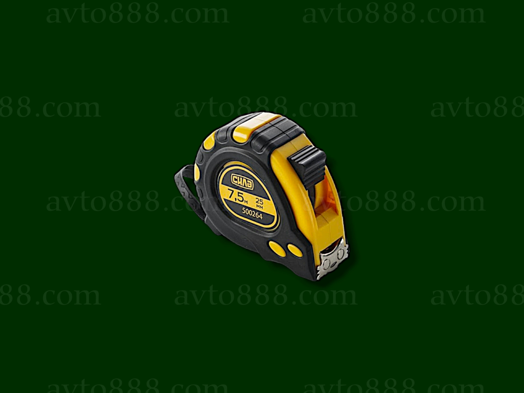 рулетка  7.5 м х 25 мм  "Сила" обгумована супермагніт