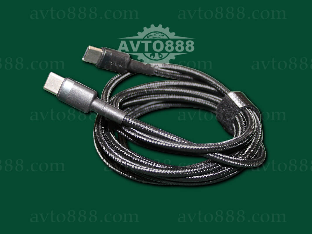 кабель cable Type-C / Type-C Baseus Cafule PD2.0 60W flash charging data line (20V 3A) 2m Gray+Black