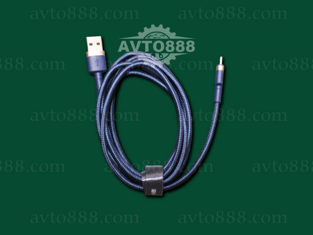 кабель cable Lightning Baseus cafule Cable USB 1.5A 2m Dark Blue+Gold