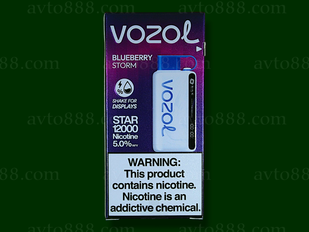 Vozol Star 12000 Blueberry Storm (Лесная ягодная буря) 5% Одноразовый POD