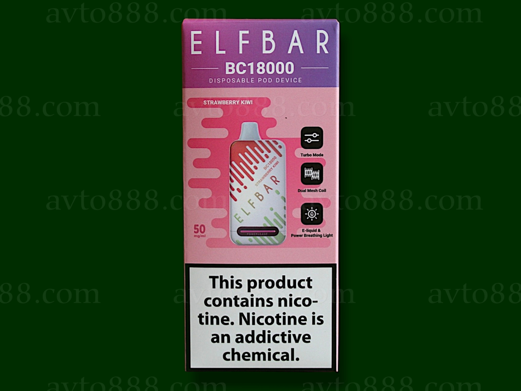 Elf Bar BC18000 Strawberry Kiwi (Клубника Киви) 5% Одноразовый POD