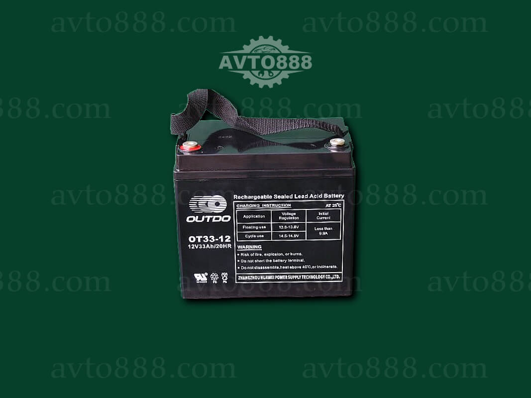 АКБ ПРОМ 12V 33Ah "OUTDO"   -ел.моб.-