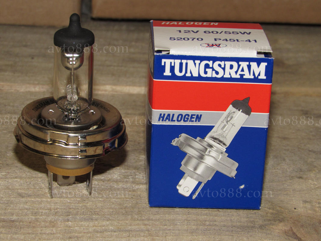 лампочка 12v Н4 P45 60/55W "Tungsram"