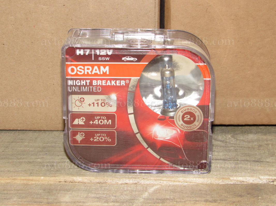 лампочка 12v Н7 55W к-кт "Osram"-ан.   Box NBU