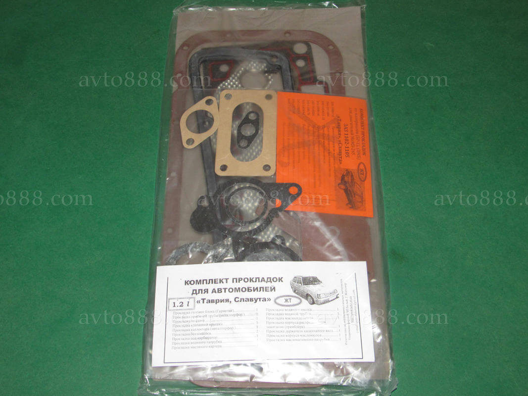 прокладка ДВС Славута 1.2 / повн. к-т "Укр."