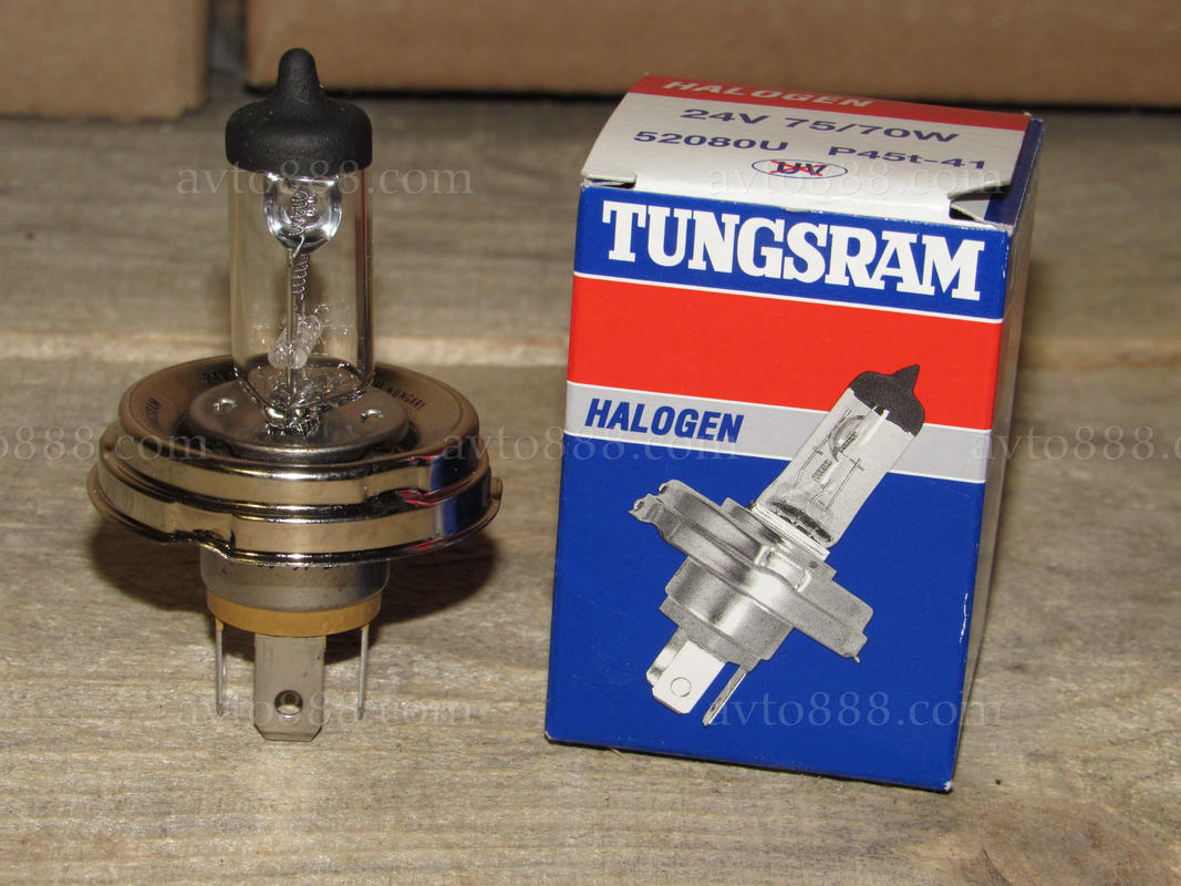 лампочка 24v Н4 Р45 75/70W "Tungsram"